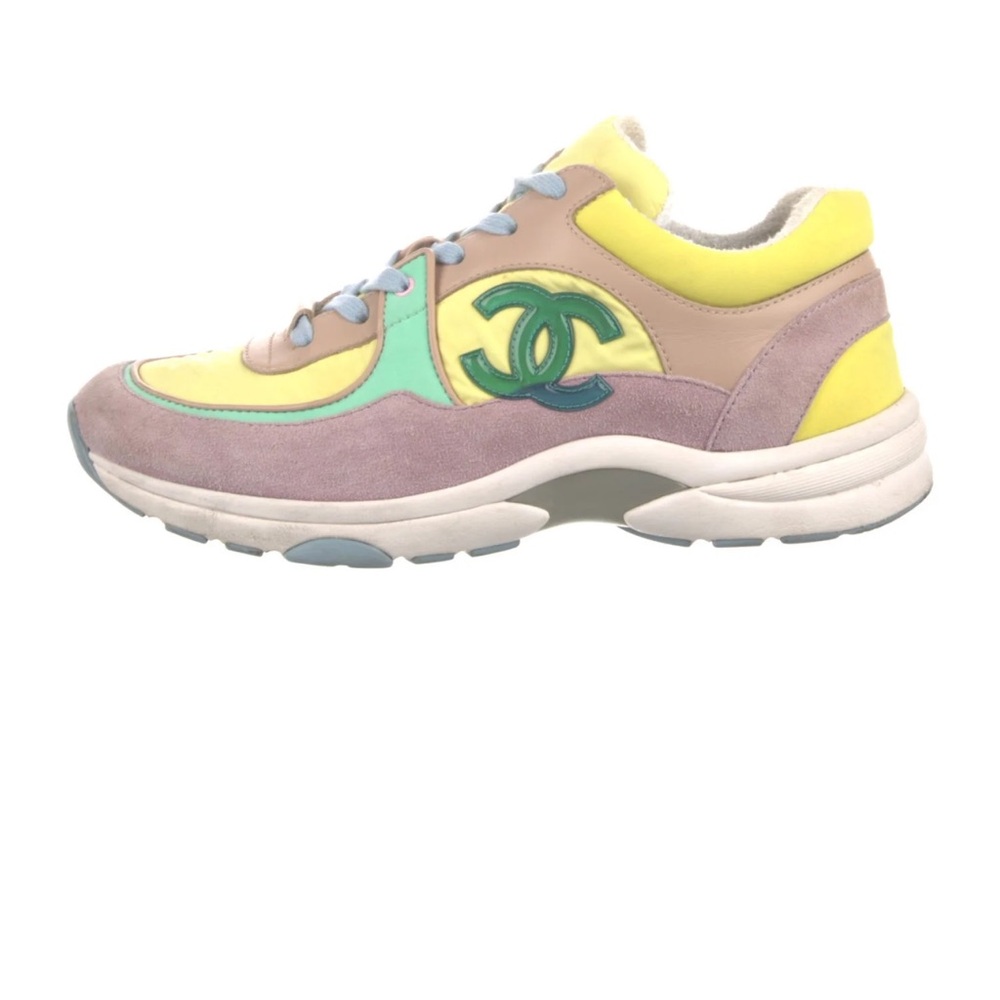 Chanel Nylon Lambskin Calfskin Women's Sneakers - Picture 2 of 2